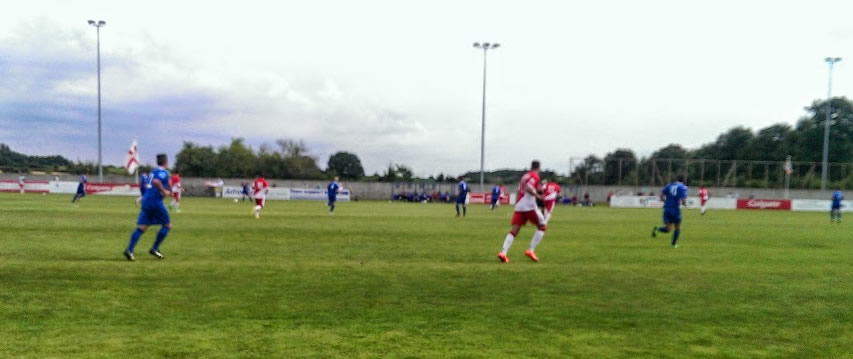 Action from Stratford Town v Kidderminster Harriers