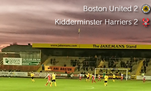 Draw Snatched From Jaws Of Victory: Boston United 2-2 Harriers