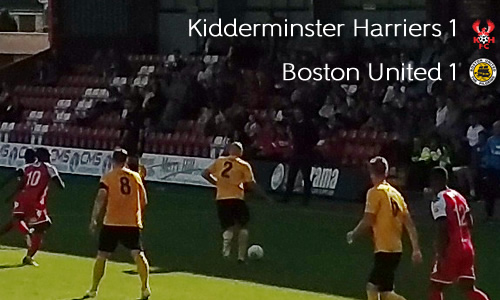 Harriers Held By Pilgrims: Harriers 1-1 Boston United