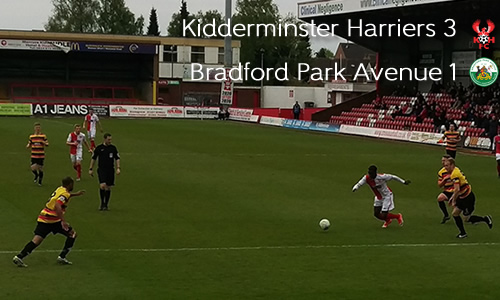 Harriers Clinch Second Place: Harriers 3-1 Bradford Park Avenue