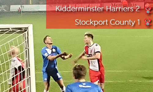 Harriers Take Big Step Towards Play-Offs: Harriers 3-1 Stockport County