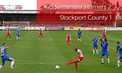 Harriers Hold On To Remain Unbeaten: Harriers 2-1 Stockport County