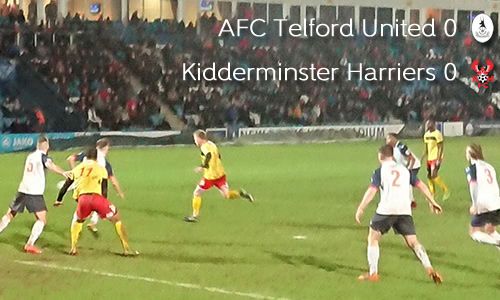 No Goals In Boxing Day Derby: AFC Telford United 0-0 Harriers
