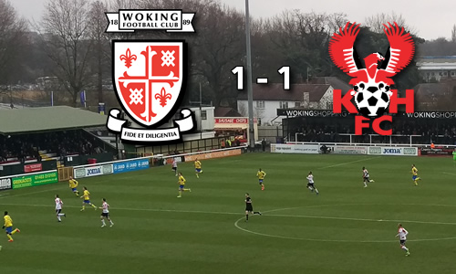 McQuilkin Rescues A Point: Woking 1-1 Harriers