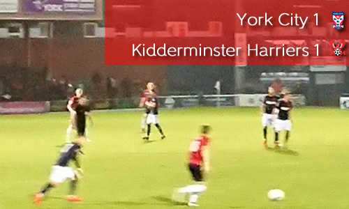 Leaders Held: York City 1-1 Harriers